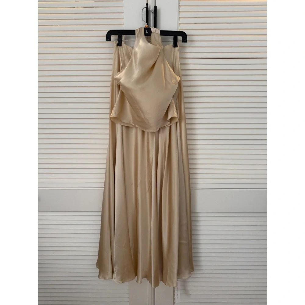 Reformation Sera Silk Two Piece Set Brand New - Picture 7 of 9